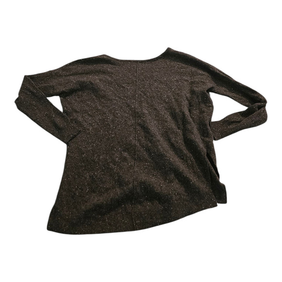 Gray Women's Size Small Long Sleeve Partial V-Neck Shirt - Picture 3 of 6